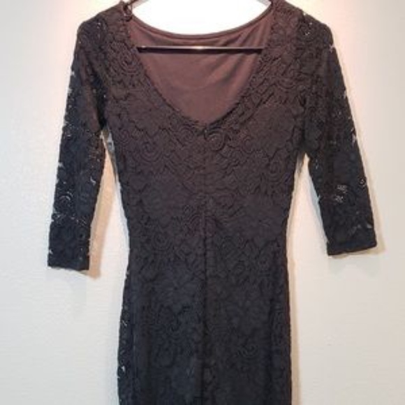 LULUS Exclusive Royal Flush Black Dress - Picture 6 of 6